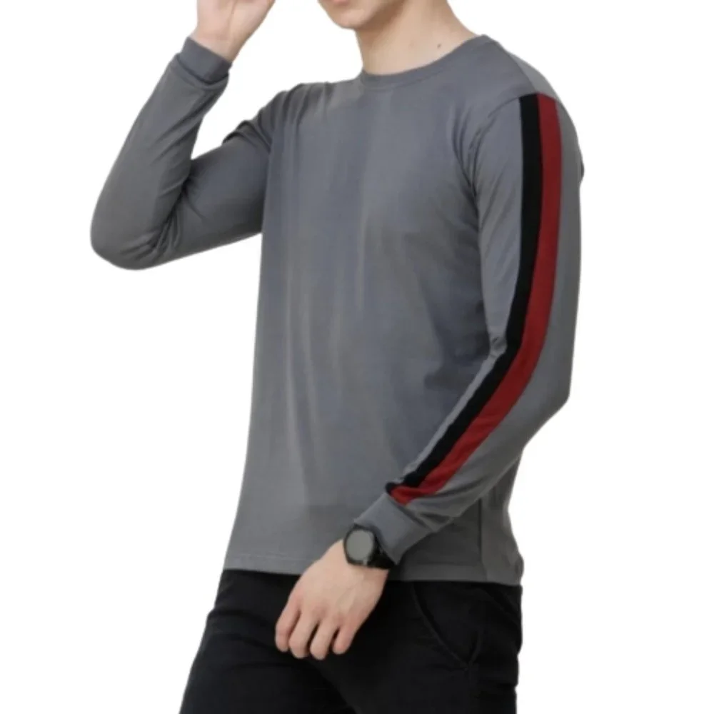 Men Round Neck Multicolor T-Shirt - Picture 2 of 2